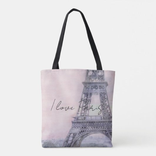 I Liebe Paris Eiffel Tower Tasche (Rückseite)