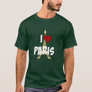 "I Liebe Paris", Eiffelturm T - Shirt