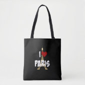 "I Liebe Paris", Eiffelturm, Tasche (Vorderseite)