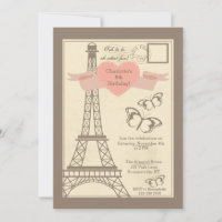 I Liebe Paris Einladung