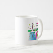 I Liebe Paris, Frankreich Kaffeetasse (VorderseiteRechts)