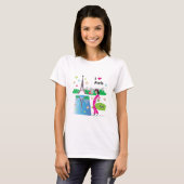 I Liebe Paris, Frankreich T-Shirt (Vorne ganz)