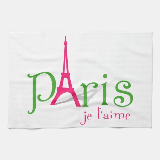 I Liebe Paris Geschirrtuch (Horizontal)