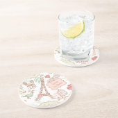 I Liebe Paris Getränkeuntersetzer (Seite)