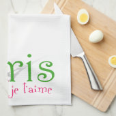 I Liebe Paris Handtuch (Viertel Falte)