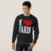 I Liebe Paris Herz Paris Pride Sweatshirt (Vorne ganz)