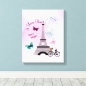 I Liebe Paris im Frühjahr Leinwanddruck (Insitu (Holzboden))