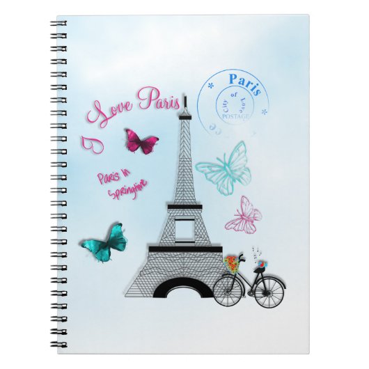 I Liebe Paris im Frühjahr Notizblock (Vorderseite)