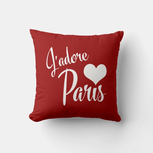 I Liebe Paris - J'adore Paris! Kissen (Vorderseite)