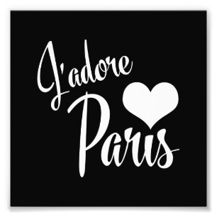 I Liebe Paris - J'adore Paris Vintage Art Fotodruck