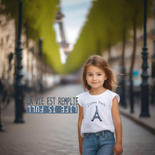I Liebe Paris - J'aime Paris - und Französisches Z Kleinkind T-shirt