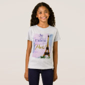I Liebe Paris! Je t'aime Paris! Eiffelturm T-Shirt (Vorne ganz)
