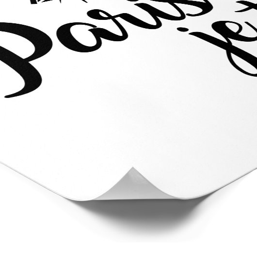 I Liebe Paris Je t'aime Poster (Ecke)