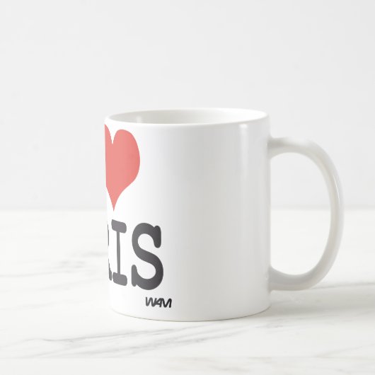 I Liebe Paris Kaffeetasse (Rechts)