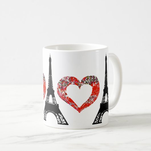 I Liebe Paris Kaffeetasse (VorderseiteRechts)