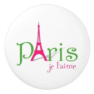 I Liebe Paris Keramikknauf