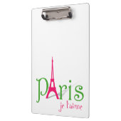 I Liebe Paris Klemmbrett (Links)