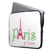 I Liebe Paris Laptopschutzhülle (Vorderseite Links)