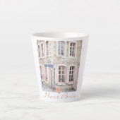 I Liebe Paris Latte Tasse (Vorderseite)