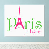 I Liebe Paris Leinwanddruck (Insitu (Holzboden))