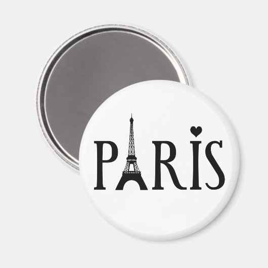 I Liebe Paris Magnet (Vorderseite/Rückseite)