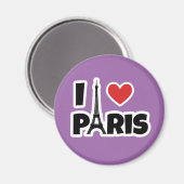 I Liebe Paris Magnet (Vorderseite/Rückseite)