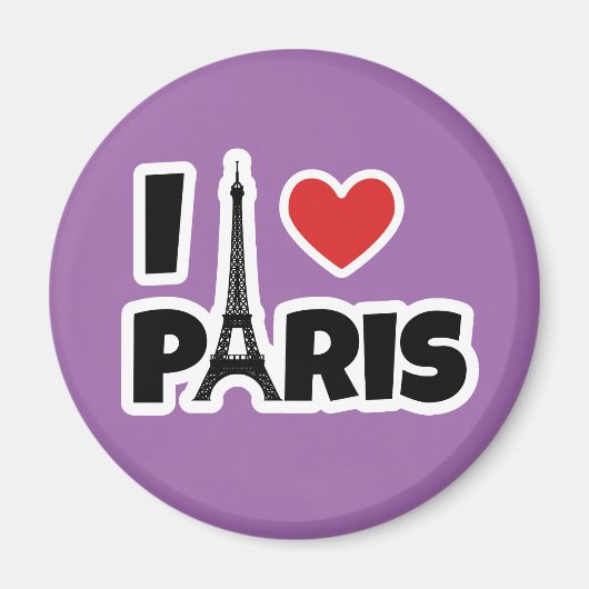 I Liebe Paris Magnet (Vorne)