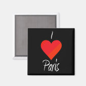 I Liebe Paris Magnet (Vorderseite/Rückseite)