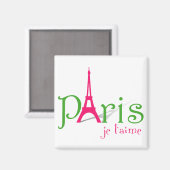 I Liebe Paris Magnet (Vorderseite/Rückseite)
