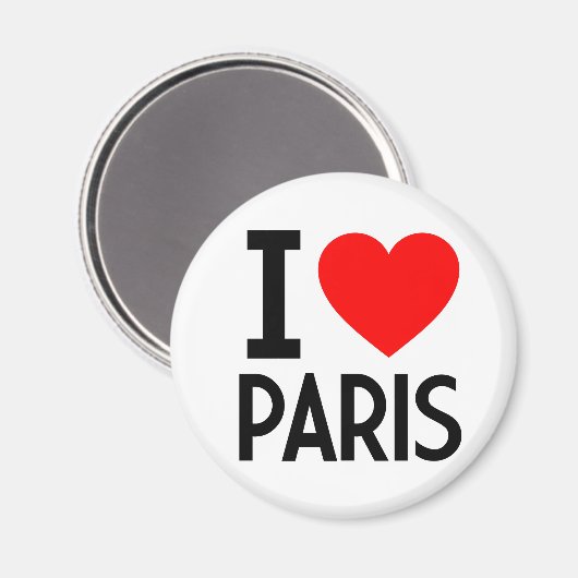 I Liebe Paris Magnet (Vorderseite/Rückseite)