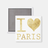 I Liebe Paris Magnet (Vorderseite/Rückseite)
