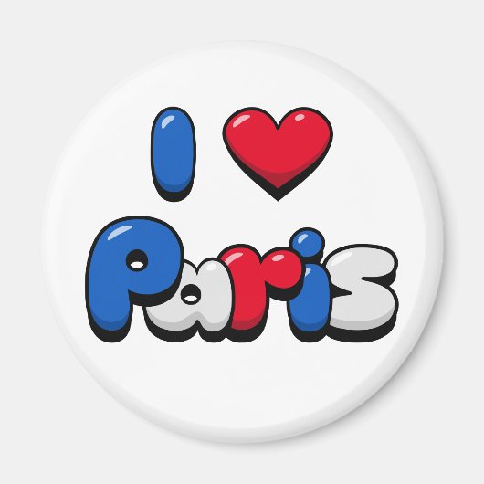 I Liebe Paris Magnet (Vorne)