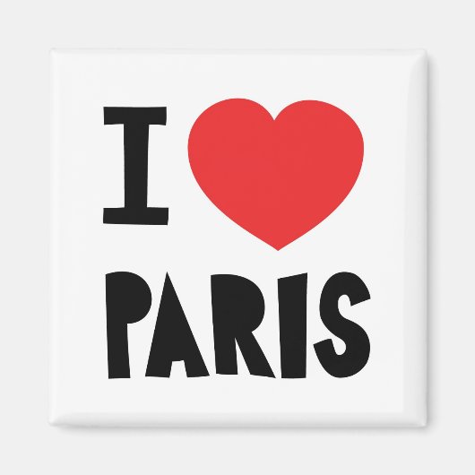 I Liebe Paris Magnet (Vorne)