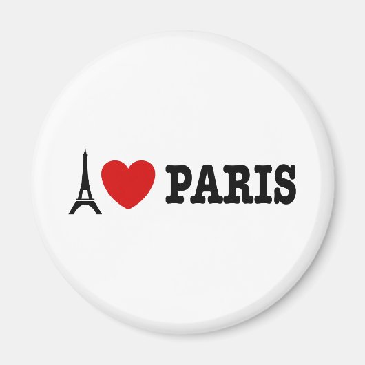 I Liebe Paris Magnet (Vorne)