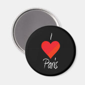 I Liebe Paris Magnet (Vorderseite/Rückseite)