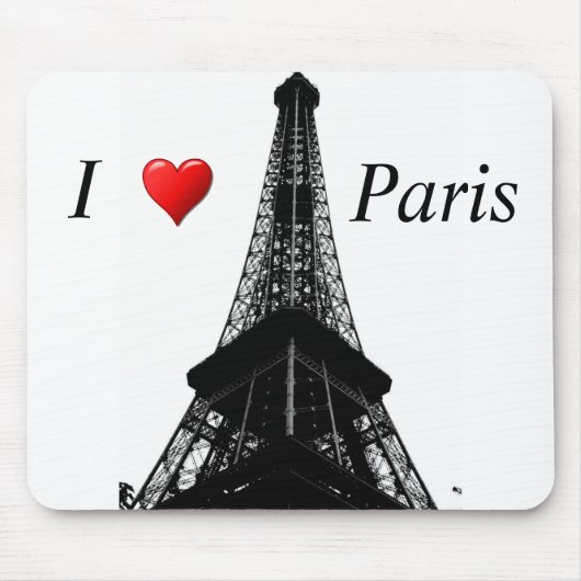 I Liebe Paris Mousepad (Vorne)