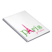 I Liebe Paris Notizblock (Rechte Seite)