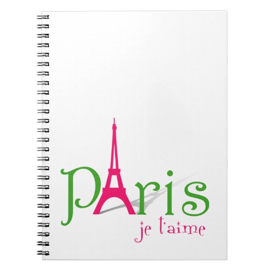 I Liebe Paris Notizblock (Vorderseite)