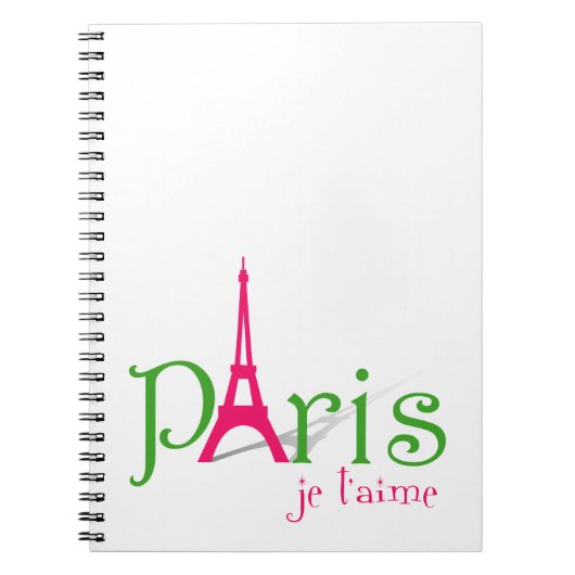 I Liebe Paris Notizblock (Vorderseite)