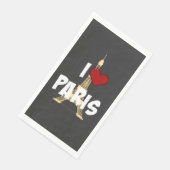 I Liebe Paris Paper Handtücher Serviette (Ecke)