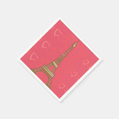 I Liebe Paris Paper Napkins Serviette (Ecke)