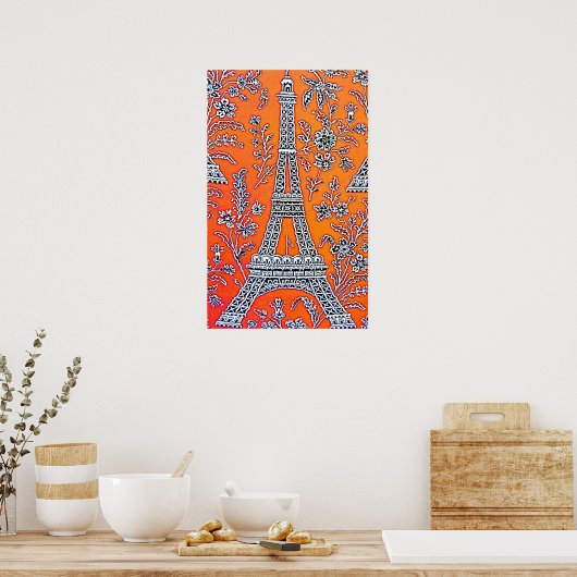 I LIEBE PARIS Poster (Küche)