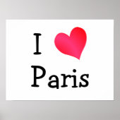 I Liebe Paris Poster (Vorne)