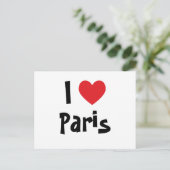 I Liebe Paris Postkarte (Stehend Vorderseite)