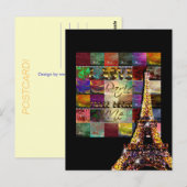 I Liebe Paris - Postkarte (Vorne/Hinten)