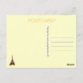 I Liebe Paris - Postkarte (Rückseite)