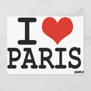 I Liebe Paris Postkarte
