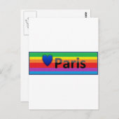 I Liebe Paris Postkarte (Vorne/Hinten)