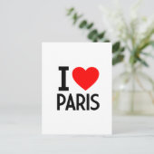 I Liebe Paris Postkarte (Stehend Vorderseite)