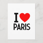 I Liebe Paris Postkarte (Vorderseite)